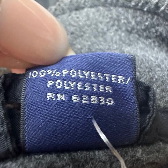 Lands' End Polartec Quarter Zip Fleece Pullover Jacket Size XXL Gray Lightweight - Picture 3 of 9